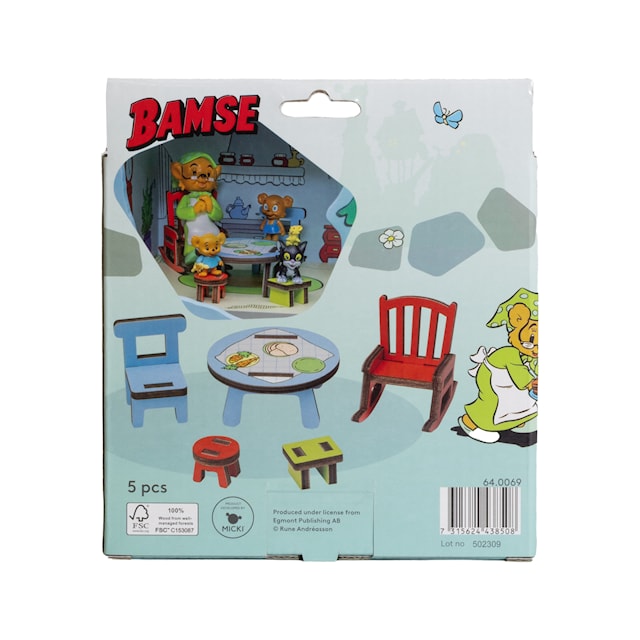 Produktbild 3 för Dockhusmöbler Kök Bamse
