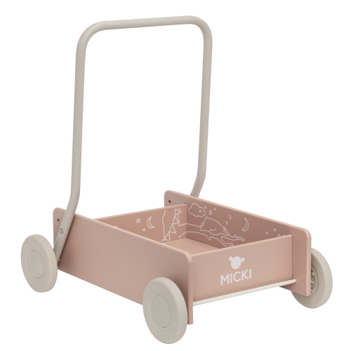 Lära Gå Vagn Rosa Micki
