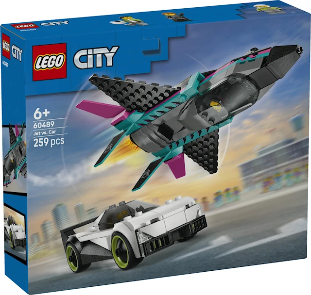 Jetplan mot bil LEGO City Great Vehicles (60489)