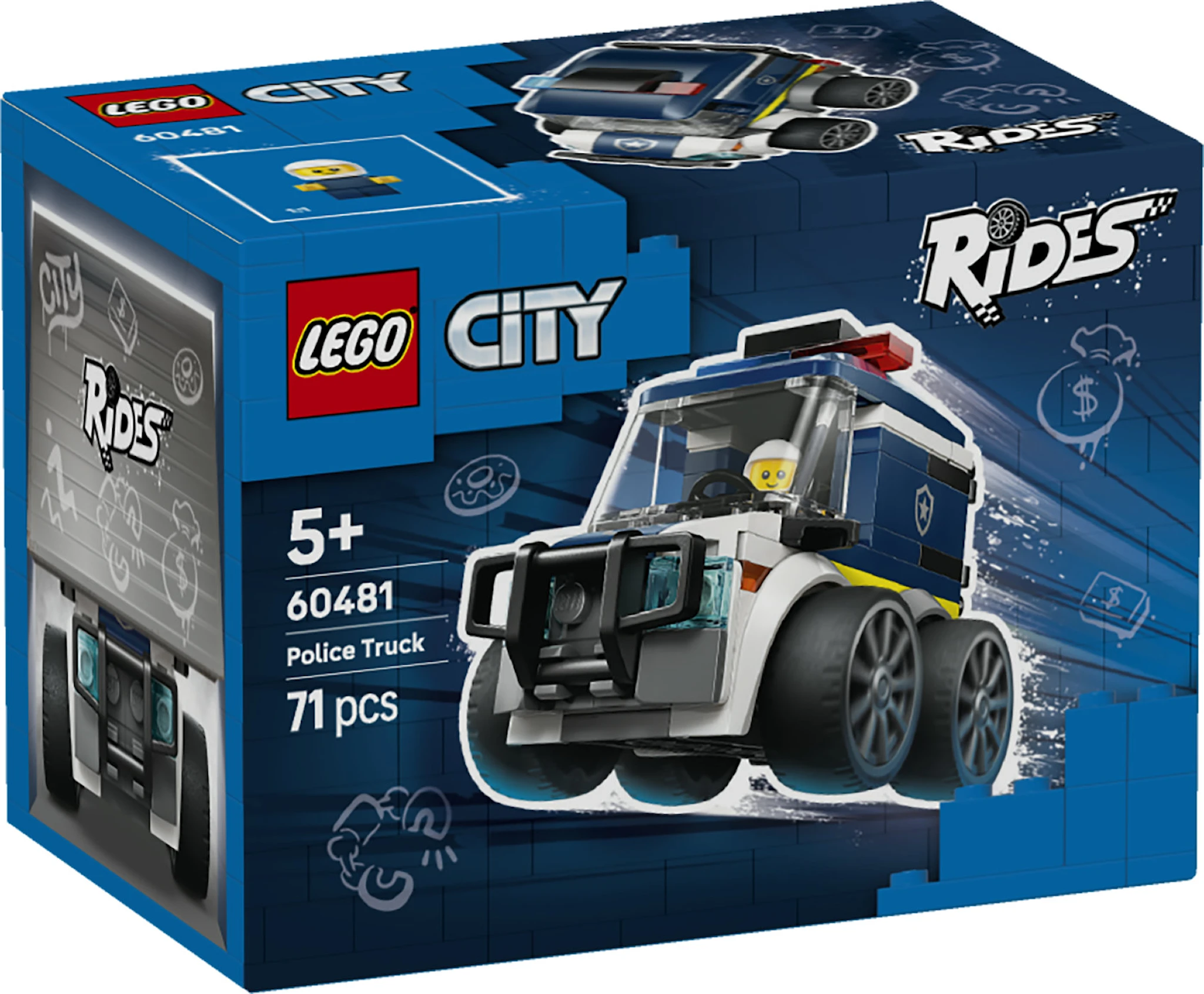 Produktbild för Fordon – polisbil LEGO City Brick Rides (60481)