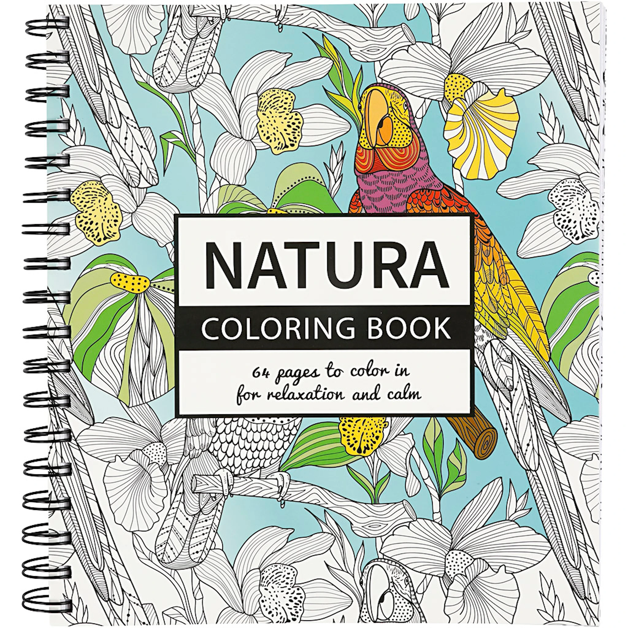 Produktbild för Målarbok Antistress Natura 64 sidor Creativ Company