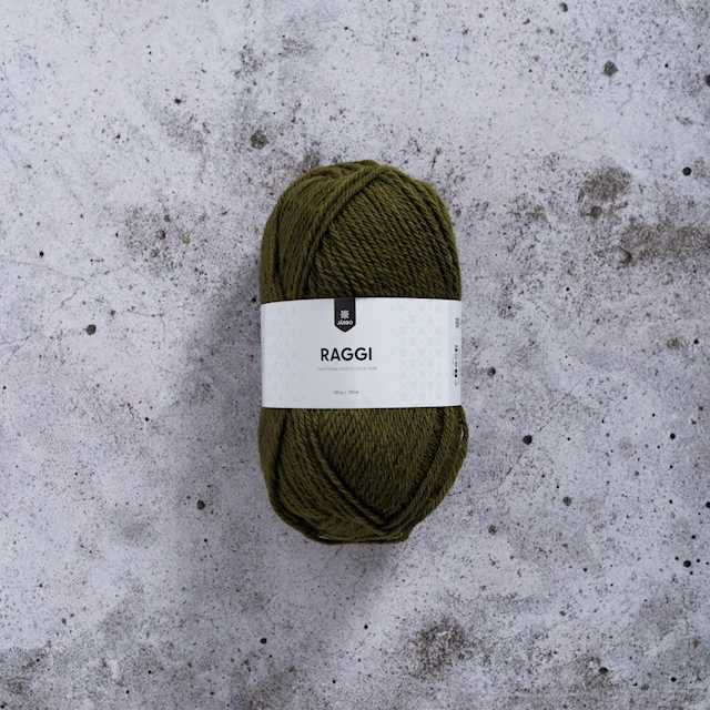 Raggi Garn Ullmix 100 g Oliv (15124) Järbo