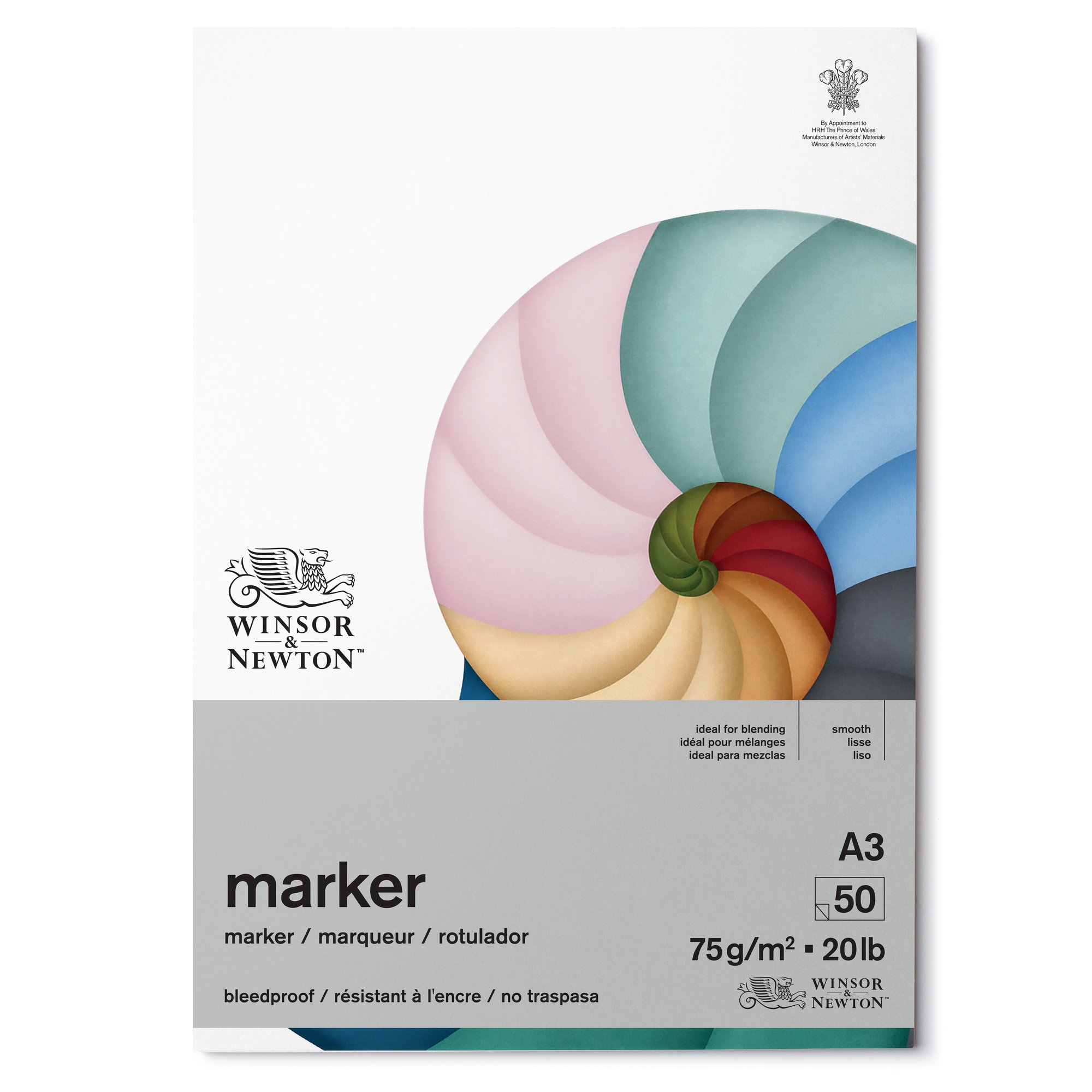 Markerblock A3 50 Ark blödningsfritt Winsor & Newton