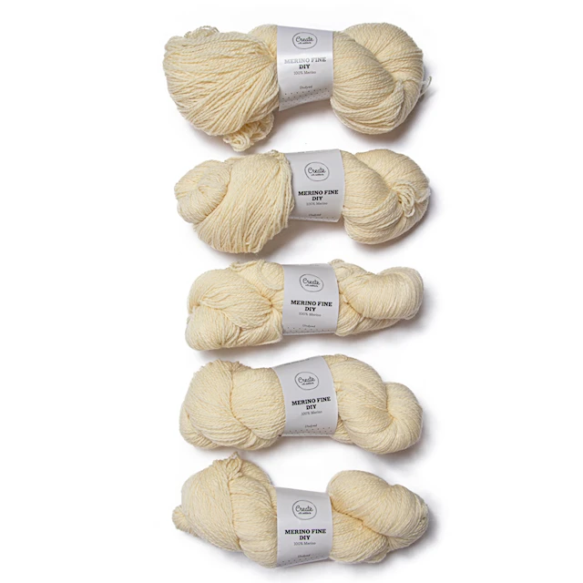 5-pack Merino Fine DIY Ullgarn 100 g A732 Adlibris