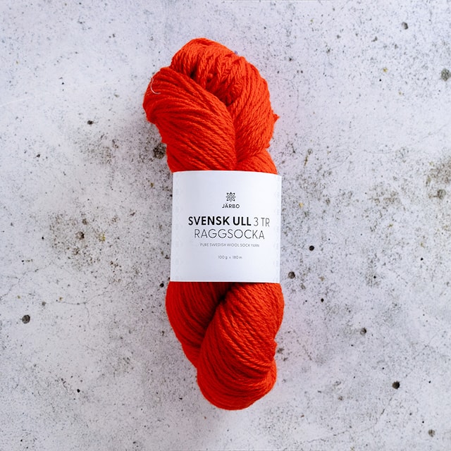 Svensk Ull 3tr Raggsokk 100 gr Sour Rowanberry 225 Järbo