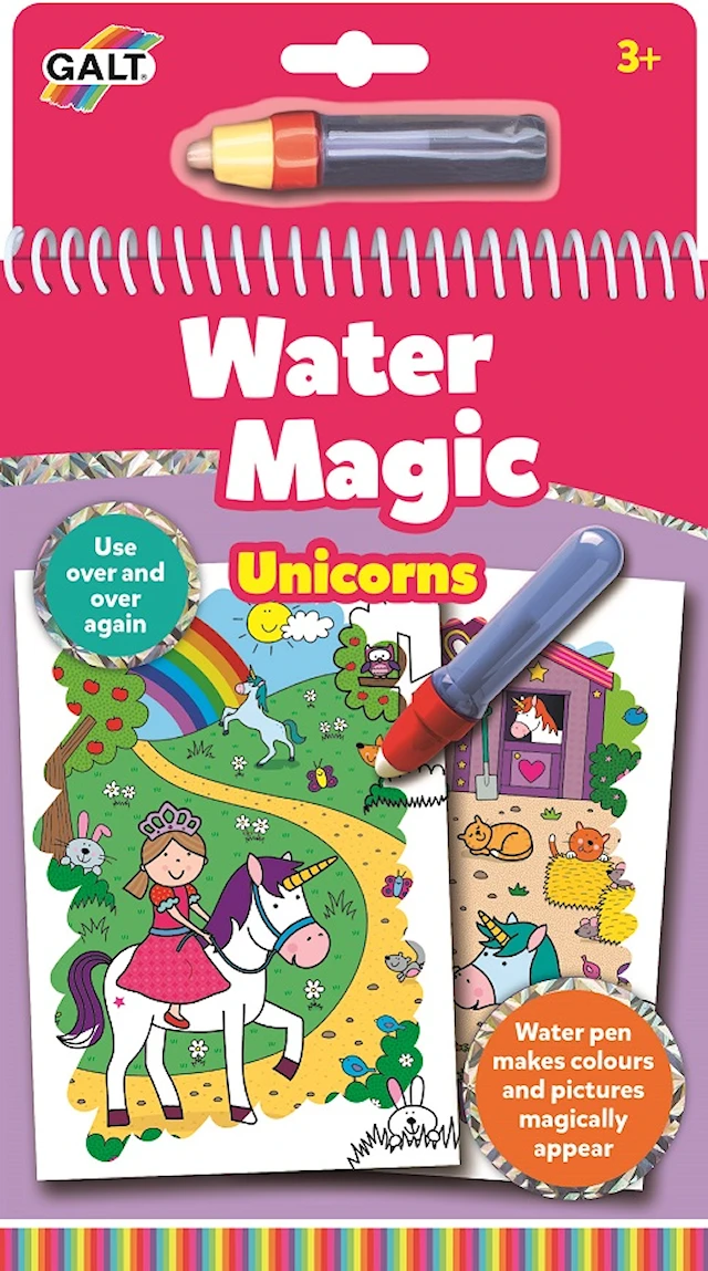 Målarbok Water Magic Enhörning Galt