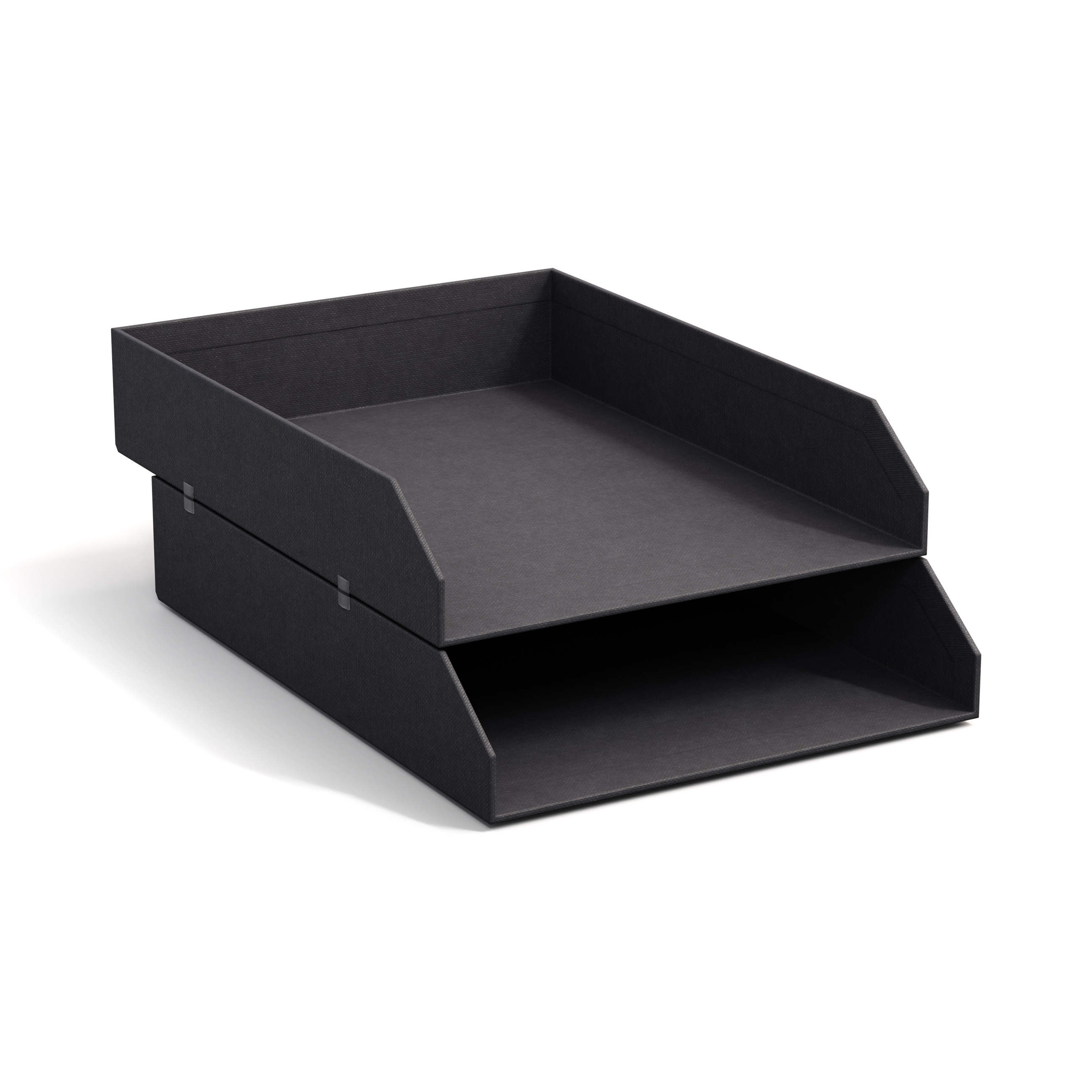 Brevkorg Stapelbar Black 2-pack Bigso Box of Sweden