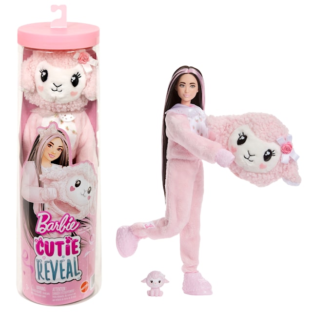 Tuotekuva 1 - Cutie Reveal Sweet Bows Vaaleanpunainen Karitsa Barbie