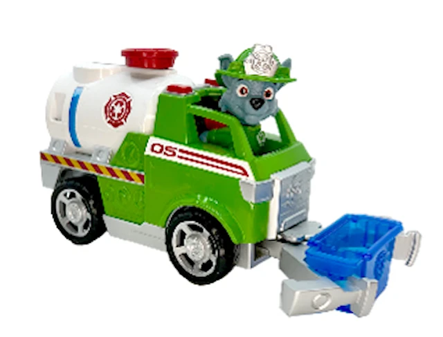 Paw Patrol Paloauto ja Pelastusauto Rocky-hahmolla