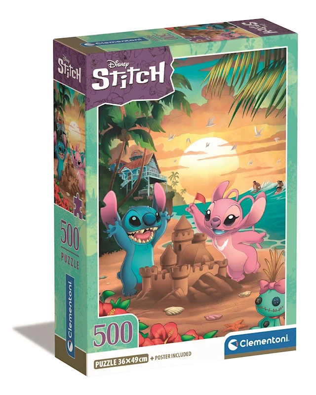 Pussel 500 bitar Disney Stitch, Clementoni