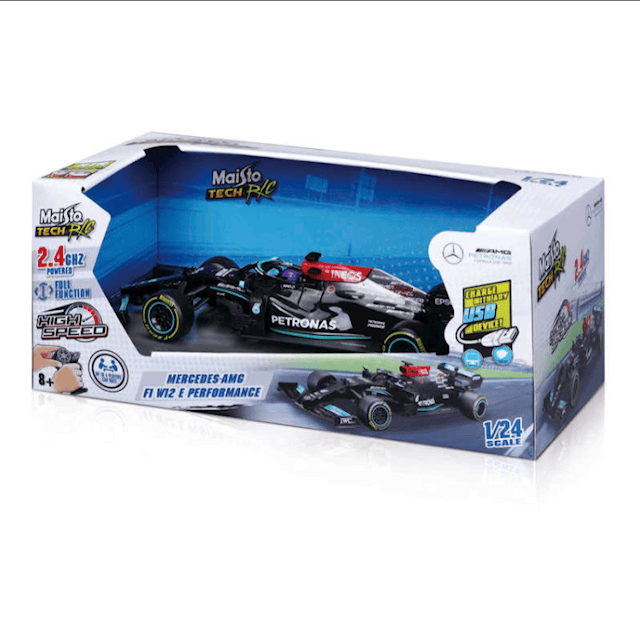 Produktbilde 2 for Mercedes F1 Radiostyrt Bil 1:24 Premium L Hamilton Bburago