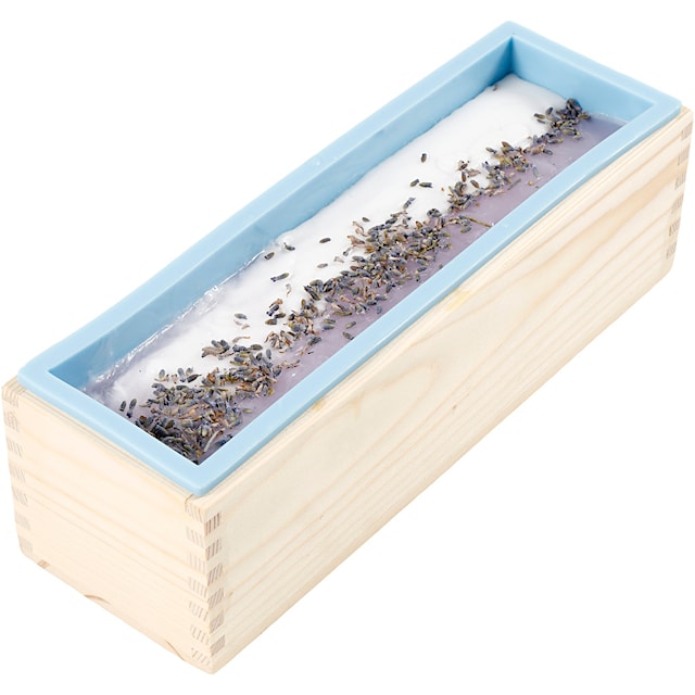 Produktbild 6 för Silikonform i träbox för gjutning av tvål, betong- och gipsgjutning 27,5x8,6x8 cm 1500 ml