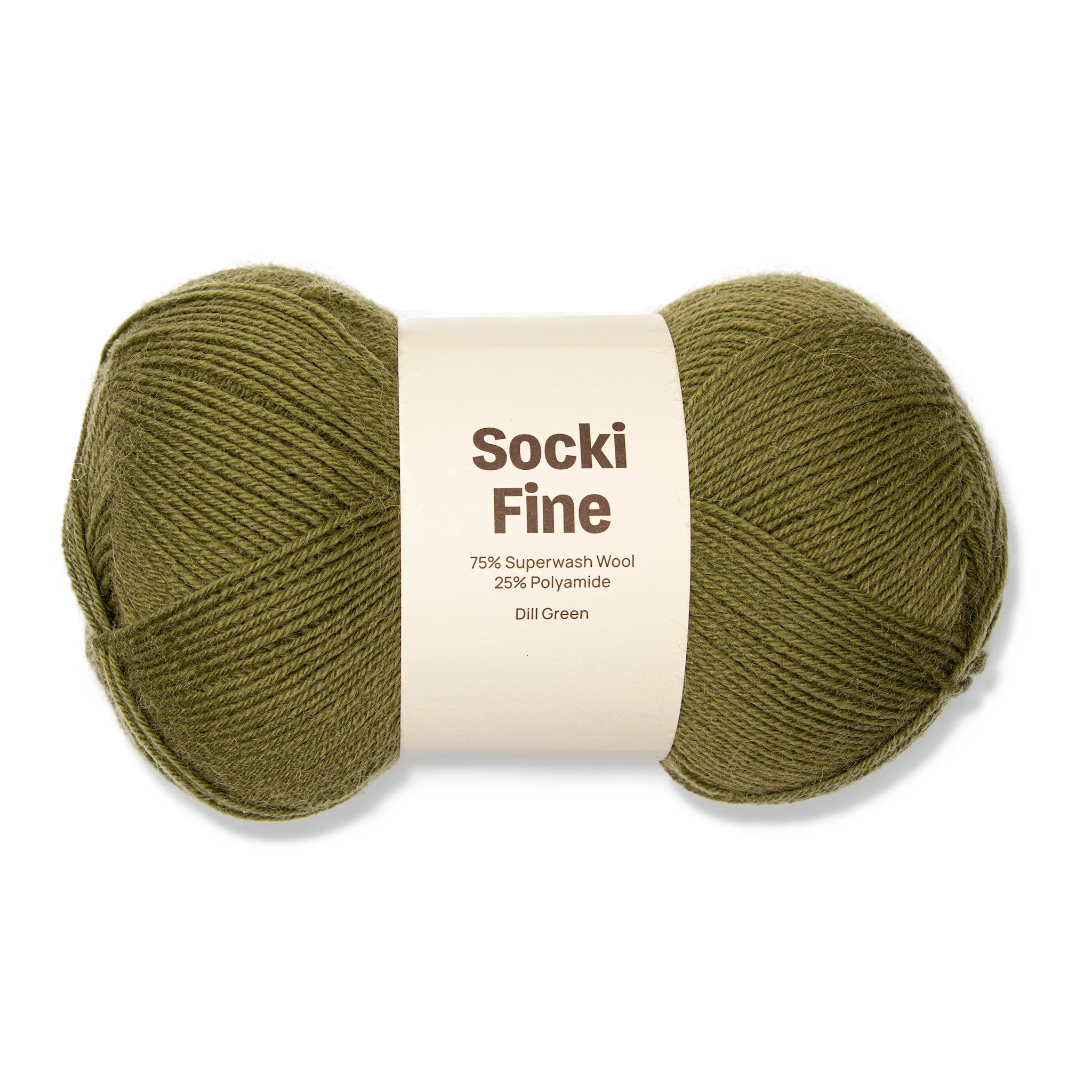 Produktbilde for Socki Fine Ensfarget Garn Ullmiks 100 g Adlibris