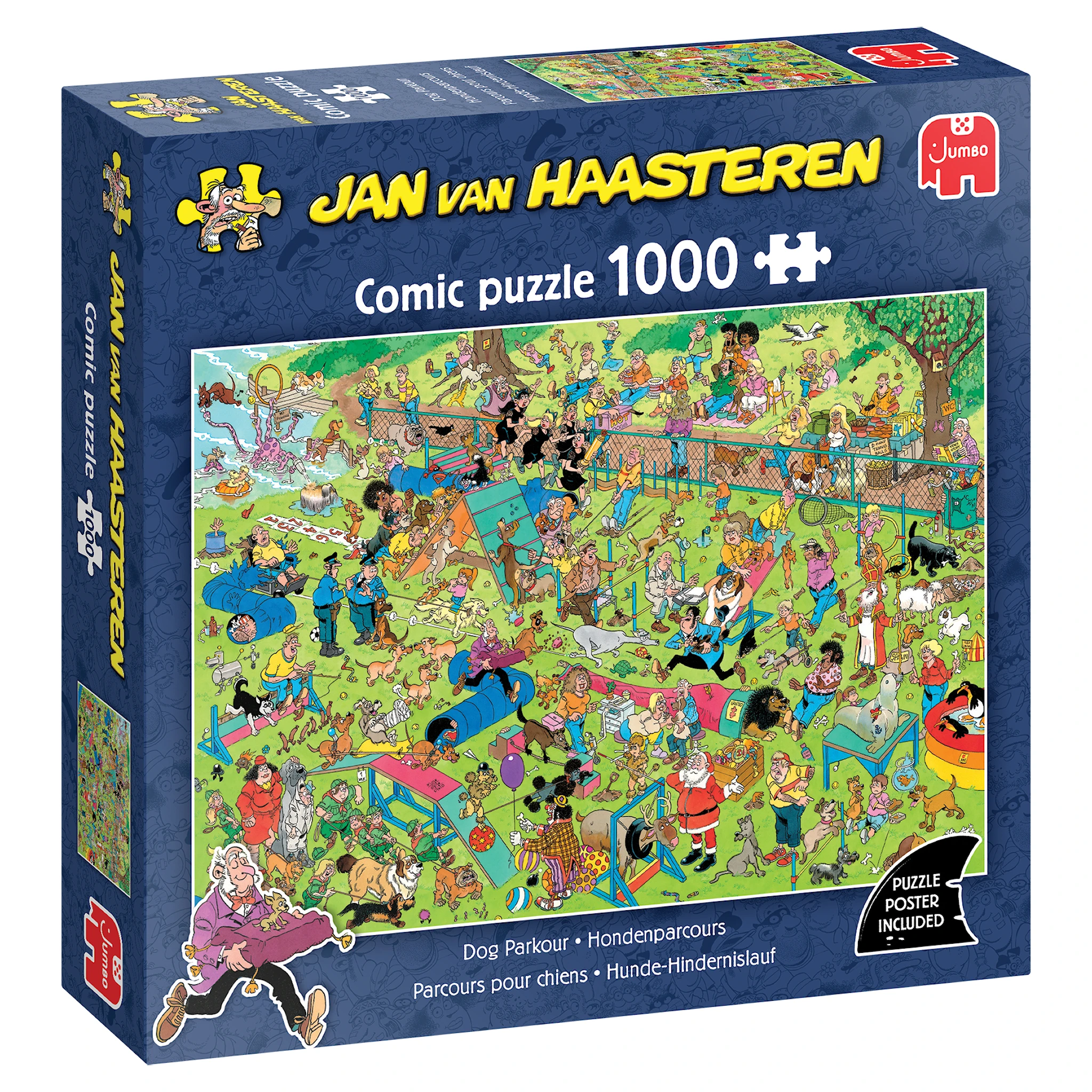 Produktbild för Jan van Haasteren Dog Parcour Pussel 1000 bitar