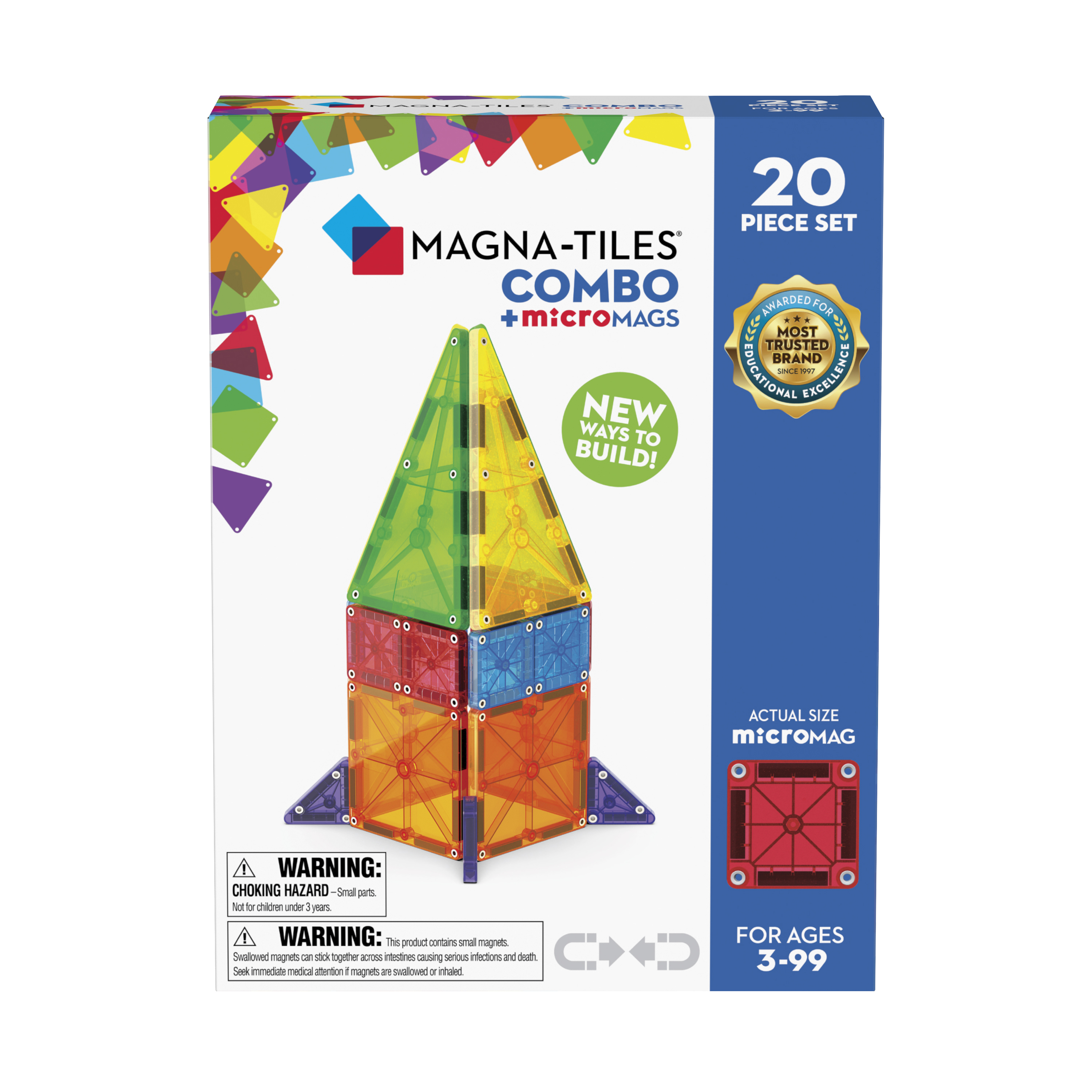MicroMAGS Combo 20 Bitar Magna-Tiles
