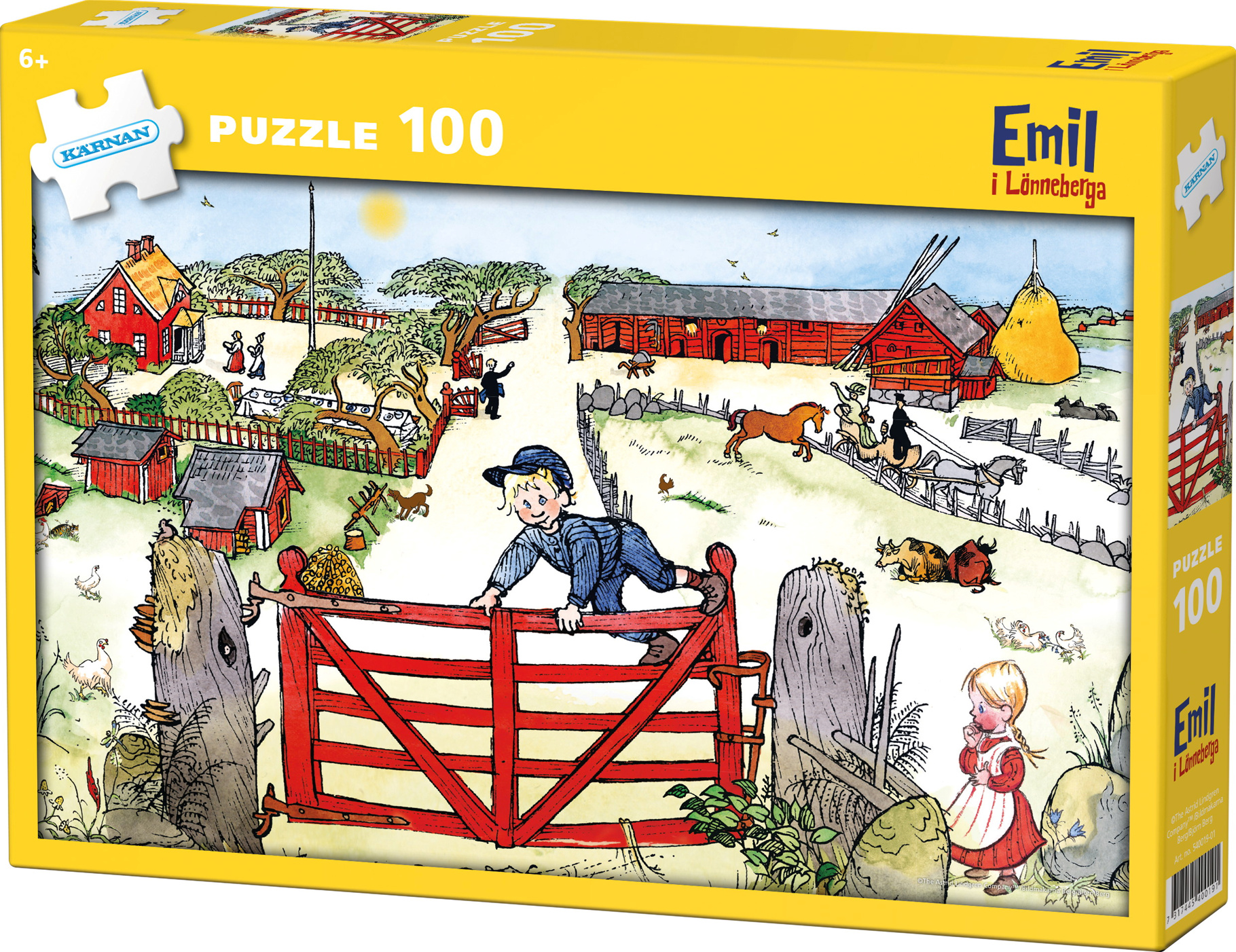 Emil i Lönneberga, Pussel, 100 bitar, Egmont Kärnan