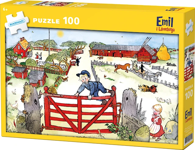 Emil i Lönneberga, Pussel, 100 bitar, Egmont Kärnan