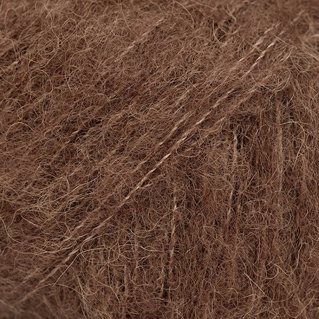 Brushed Alpaca Silk Uni Colour Garn 25 g Chocolate 38 Drops