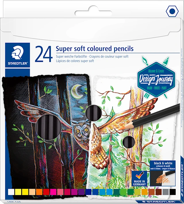 Värikynät Superpehmeät 24-kpl Design Journey Staedtler