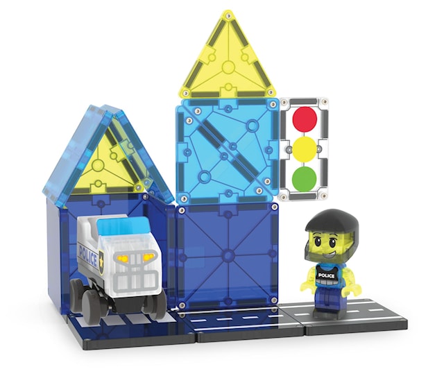 Produktbild 2 för Magna-Tiles Polispatrull 20 Delar