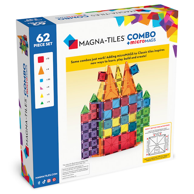 Tuotekuva 6 - MicroMAGS Combo 62-osaiset Magna-Tiles