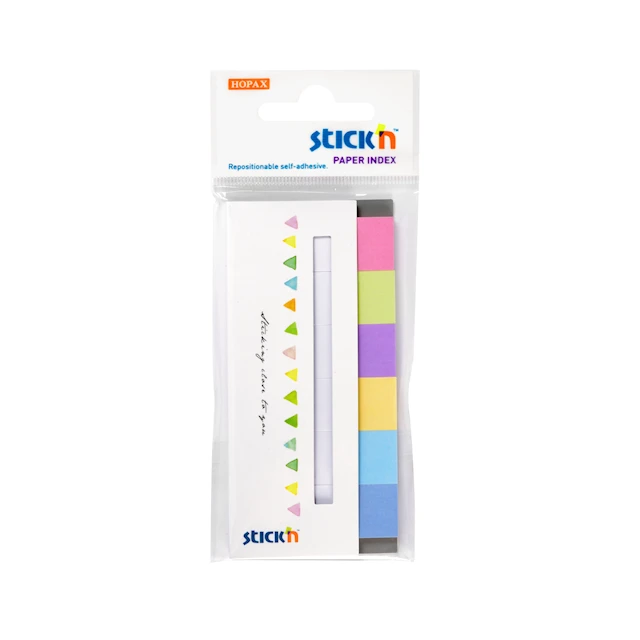 Indexflikar Candy 50x15 mm Papp Stick'n