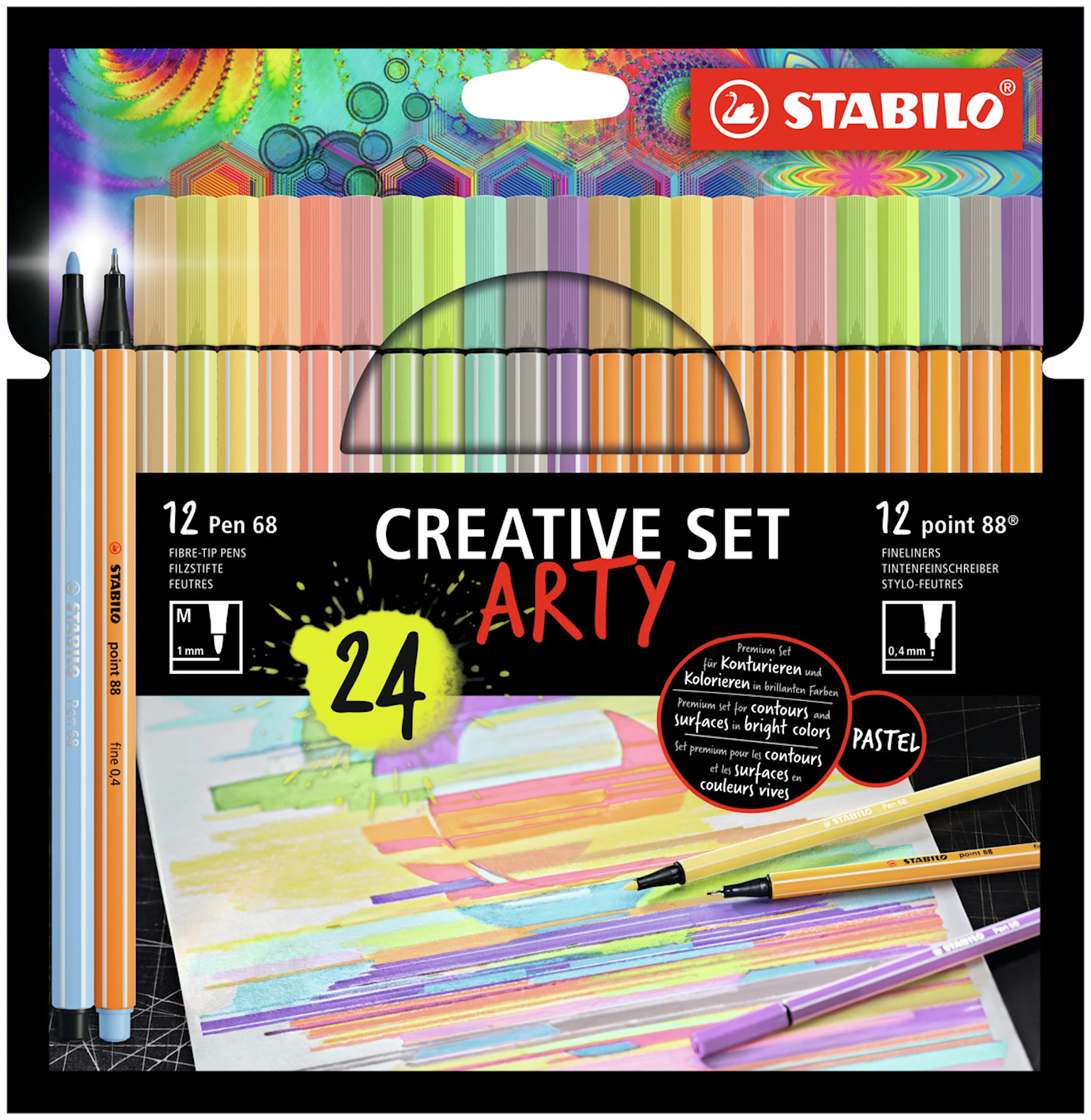Tuotekuva ille Creative Set Arty 24-kpl Stabilo